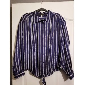 Joie Adiba Stripe Silk Shirt